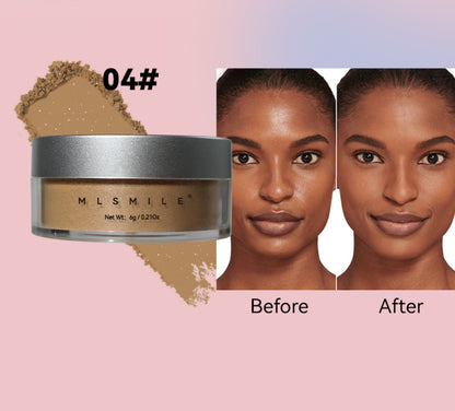 Pearlescent Face Powder Concealer Powder Waterproof Sweat-proof Oil Control