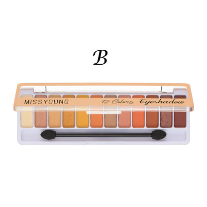 Non-Smudge Matte Pearlescent Eyeshadow Palette