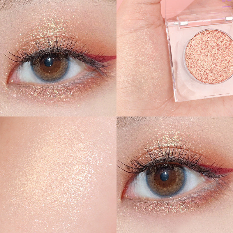 High Gloss Earth Color Broken Diamond Fine Shimmer Matt Pearl Eye Shadow Disc