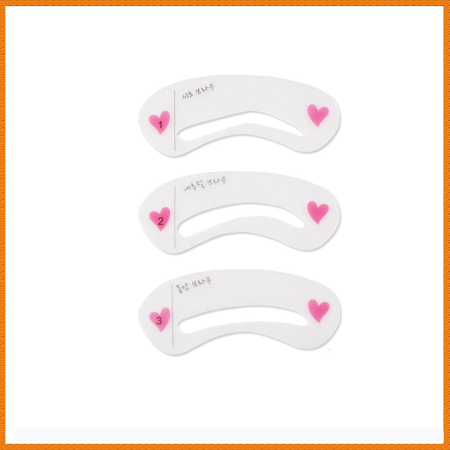 PVC Thrush Card Eyebrow Shape Mold Eyebrow Measurer Eyebrow Tools Eyebrow Aids Eyebrow Artifacts Eyebrow Stickers