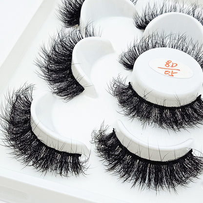 Five Pairs Of Fake Eyelash Flower Plate For Hair Frying