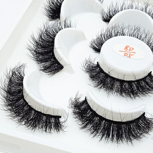 Five Pairs Of Fake Eyelash Flower Plate For Hair Frying