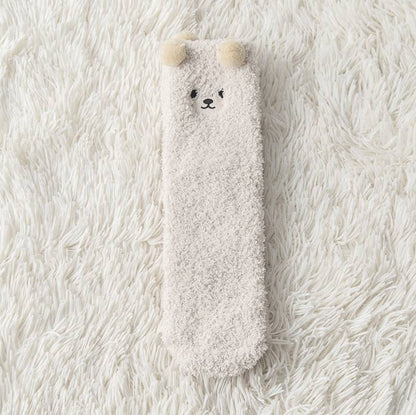 Plush Socks Female Plus Velvet Thickened Warm Month Socks