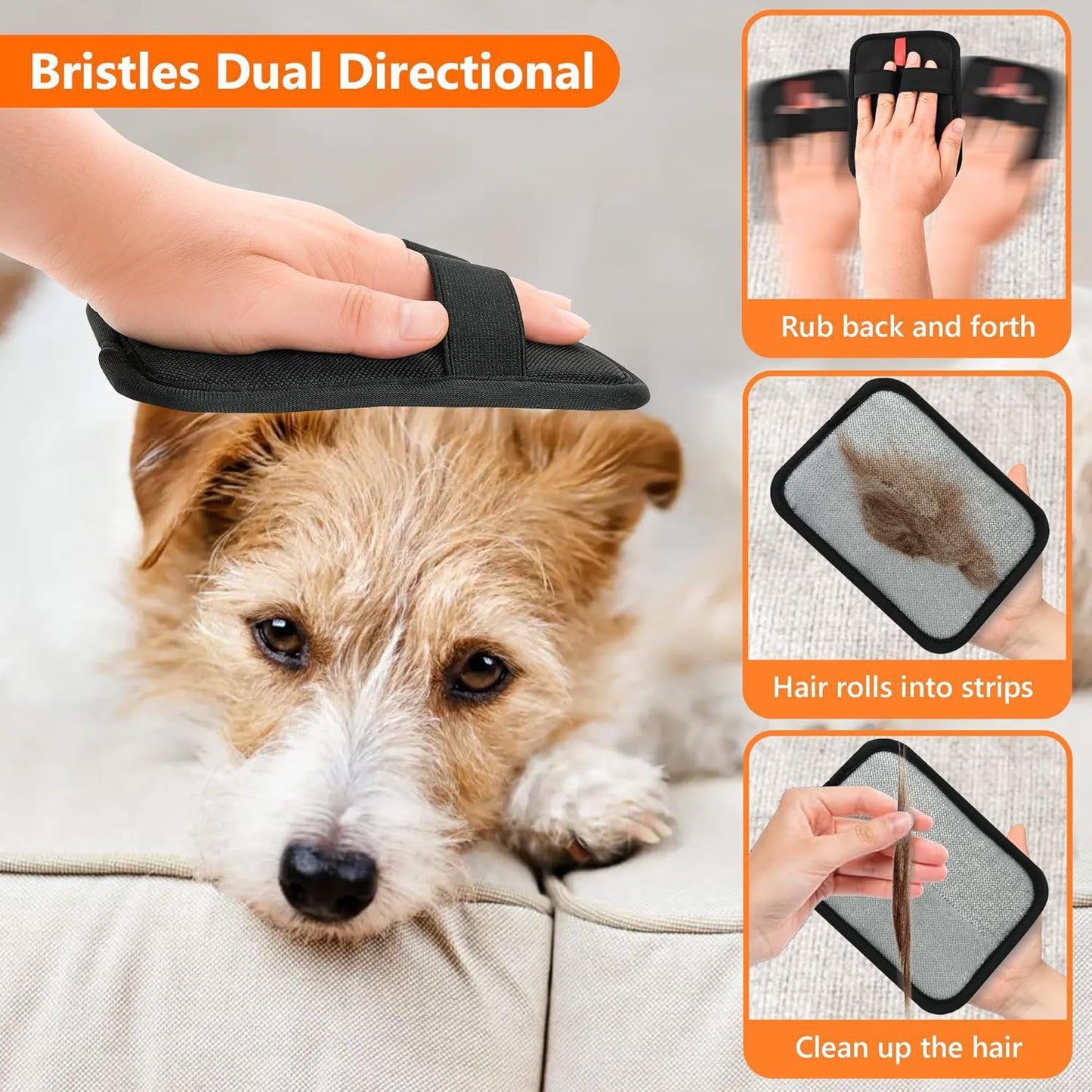 New Cat Hair Remover, Cat Hair Removal Tool, Hair Brush, Cat Hair Adsorption Tool, Hair Removal Brush, Scraper