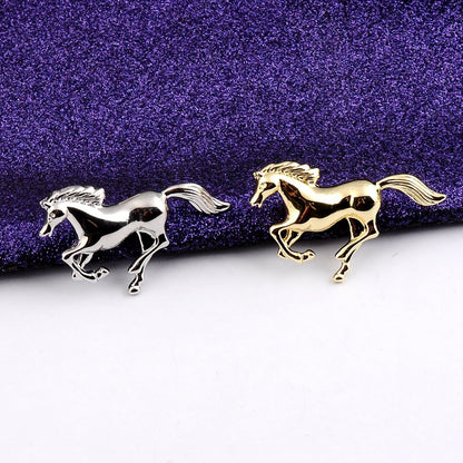 Men's Running Horse Temperament Brooch Pin Buckle
