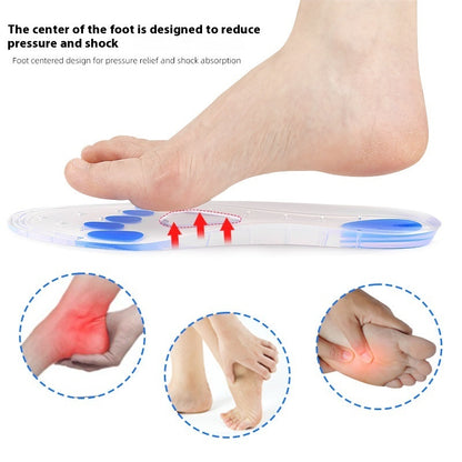 Silicone Soft Shock Absorption Slow Pressure Sports Leisure Insole
