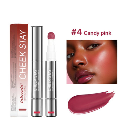 6 Colors Multifunctional Cosmetic Brush Liquid Highlight Blush Stick