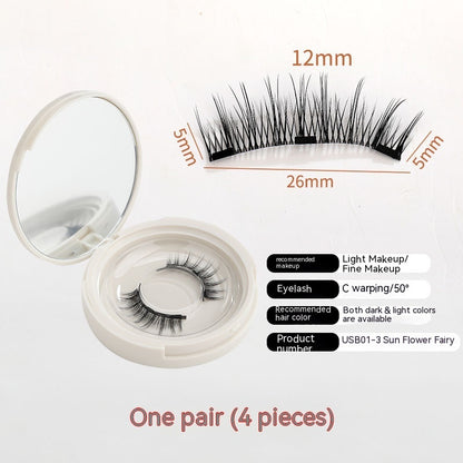 A Pair Of Super Natural Eyelashes Without Glue, Makeup Magnet