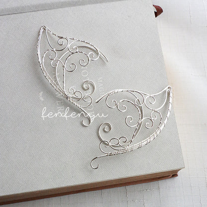 Fairy Earrings Russian Goddess Temperament Ear Piercing Ear Hanging Clip