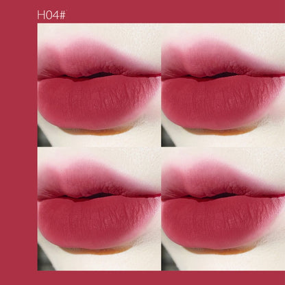 HERORANGE Color Mixing Diary Lip Mud Cream Velvet Matte Lip Lacquer Milk Tea Bean Paste Student Lipstick