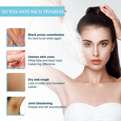OUHOE Body Toner Lightening Armpit Knee Joint Dark Moisturizing Skin Whitening Body Beauty Care