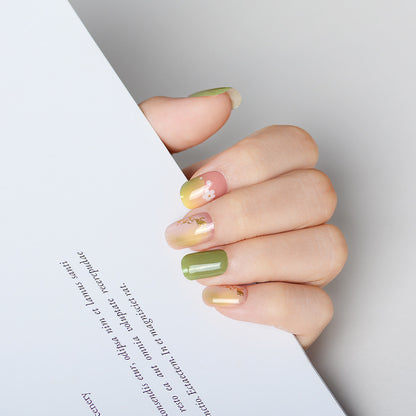 Nail Beauty UV Gel Nail Stickers Semi-baked Nail Sticker