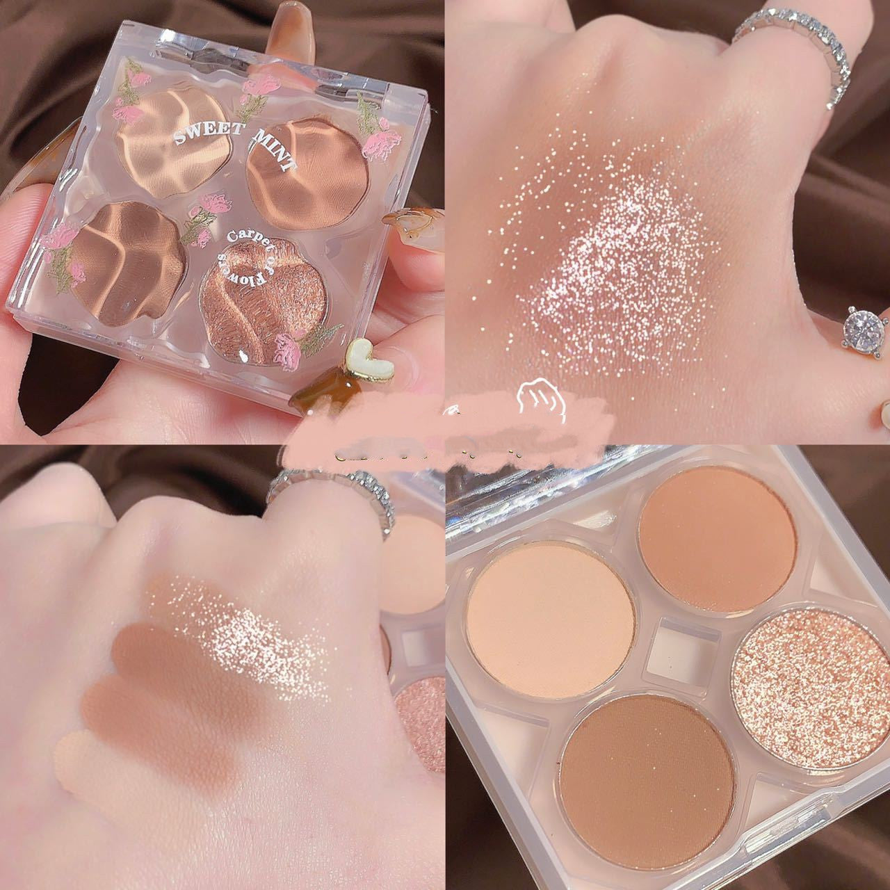 Eyeshadow Palette Flower Eye Shadow Shimmer Matte Earth Color