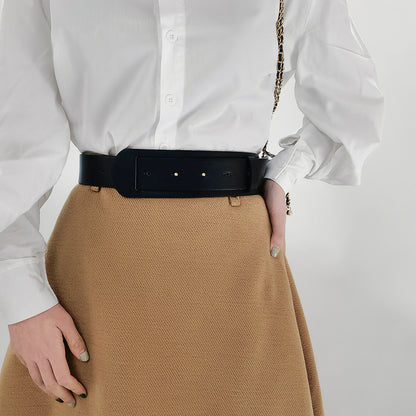 Fashion High Design Sense Wide Waist Wrap Waist Belt Blouse Skirt Coat Slimming Accessories