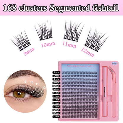 Segmented Hot Melt Single Cluster Large Capacity Thick Eyelash Suit