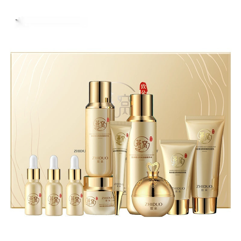 Set Of Bird's Nest Protein Peptide Moisturizing Water And Lotion Set Moisturizing