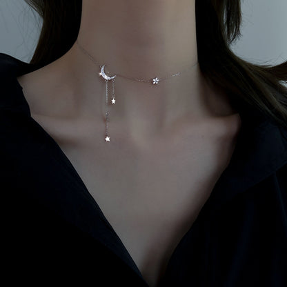 Super Fairy Moon Necklace XINGX Tassel Necklace