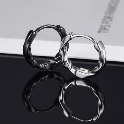 Silver Earrings Men's Trendy Temperament Earrings Single Earrings