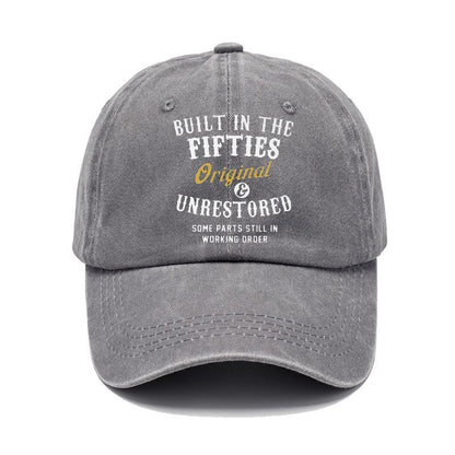 Washed Cotton Printed Distressed Vintage Dad Men's Baseball Cap