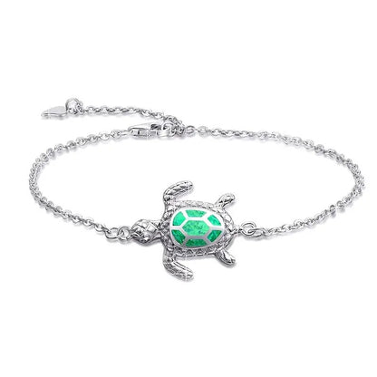 Hawaii Ocean Turtle Anklet Opal Anklet