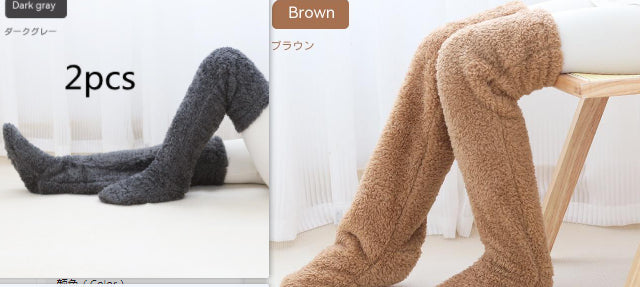 Winter Warm Cold Leg Knee Joint Cold-proof Stockings Home Floor Sleeping Socks