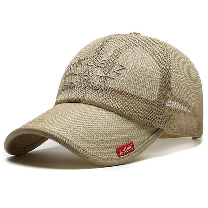 Summer Men's Mesh Breathable Baseball Cap Casual Sun-proof