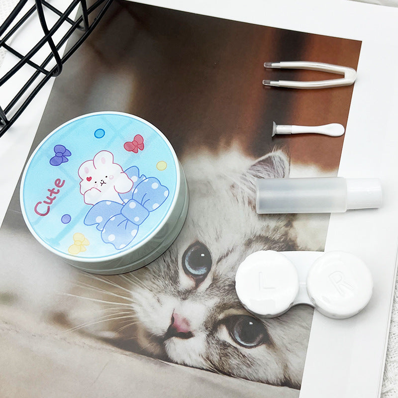 Ins Cartoon Contact Lens Companion Box