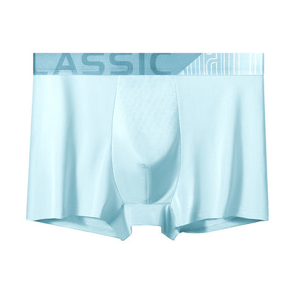 Men's Ice Silk Boxer Briefs Breathable, Moisture-Managing, Ultra-Soft Comfort Underwear For Summer