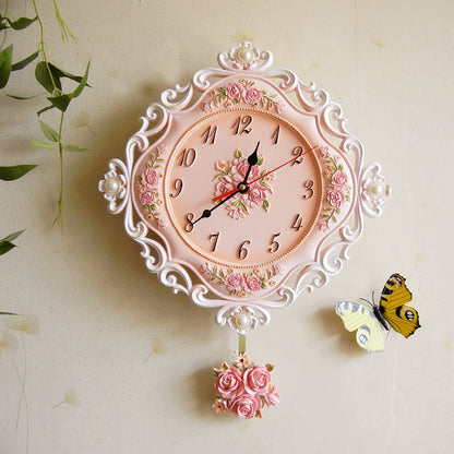 European Stereo Wall Clock Silent Clock