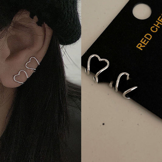 Love Ear Clip Female Earrings Without Pierced Ears