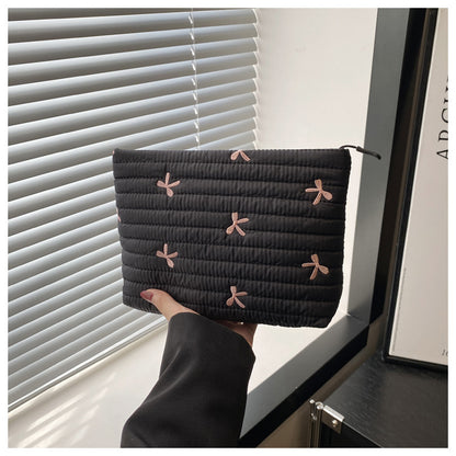 Oxford Cloth Butterfly Print Clutch For Women