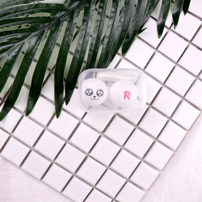 Contact Lens Case Cute Cartoon Portable Simple Storage