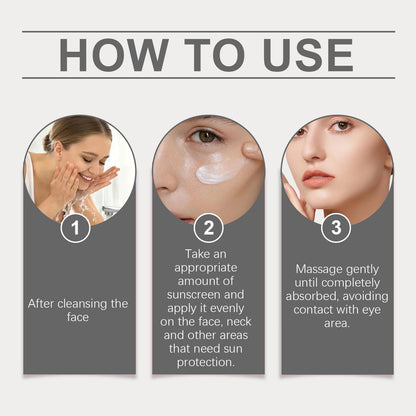 Hoygi Moisturizing Protective Cream, Summer Outdoor Uv Isolation Protection Refreshing Skin Moisturizing Protective Cream
