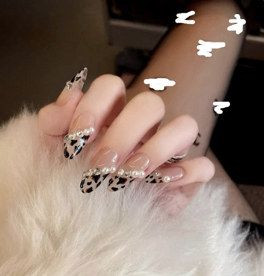 Wearable Nail Sticker Ballerina Ice Transparent Shiny Clouds