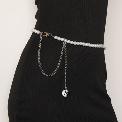 Simple Personality Aluminum Chain Accessories Waist Chain