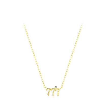 Fashion Personality Lucky Digital Necklace For Women