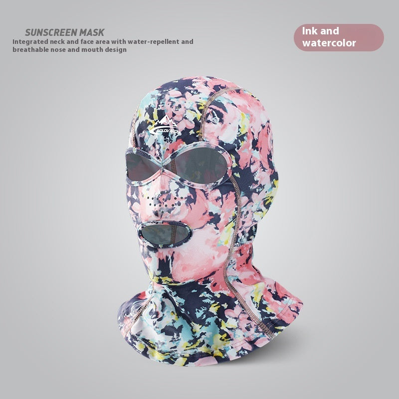 Facekini Swimming Sun Protection Head Cover Men And Women Outdoor