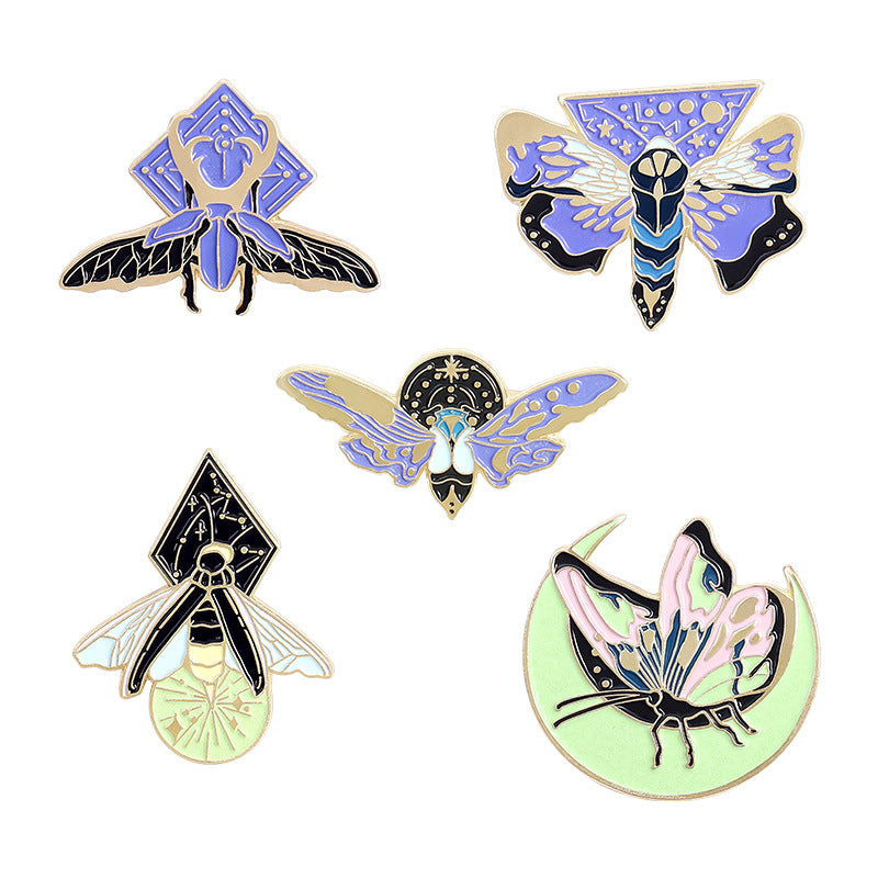 Personalized Versatile Brooch Pin Painted Badge