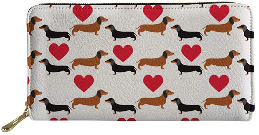 Printed Vintage Lady Zip Clutch