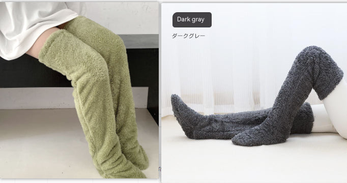 Winter Warm Cold Leg Knee Joint Cold-proof Stockings Home Floor Sleeping Socks