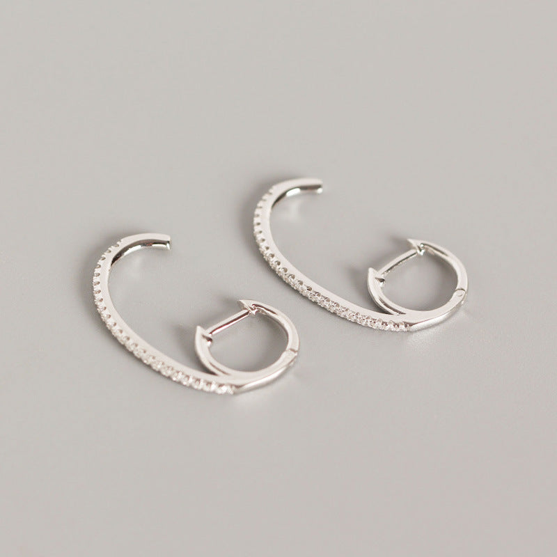 INS Style Personality Full Of Diamond Earrings Earrings Earrings Wild Earrings