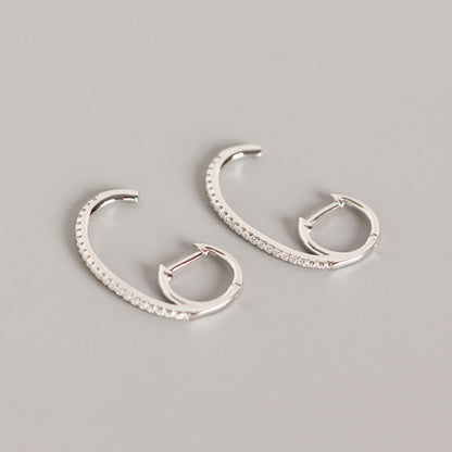 INS Style Personality Full Of Diamond Earrings Earrings Earrings Wild Earrings