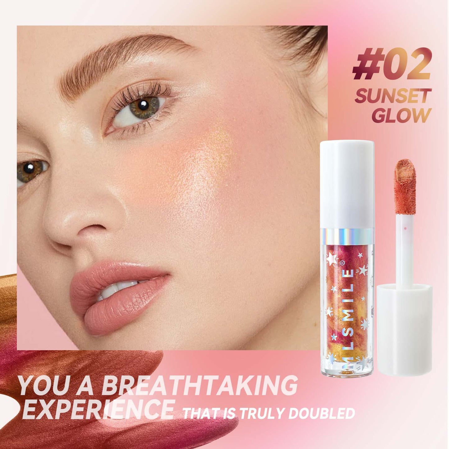 Marble Liquid Blush Brightening Color Rendering Facial Rouge Makeup