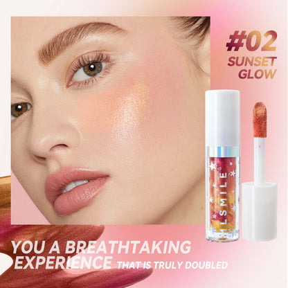 Marble Liquid Blush Brightening Color Rendering Facial Rouge Makeup