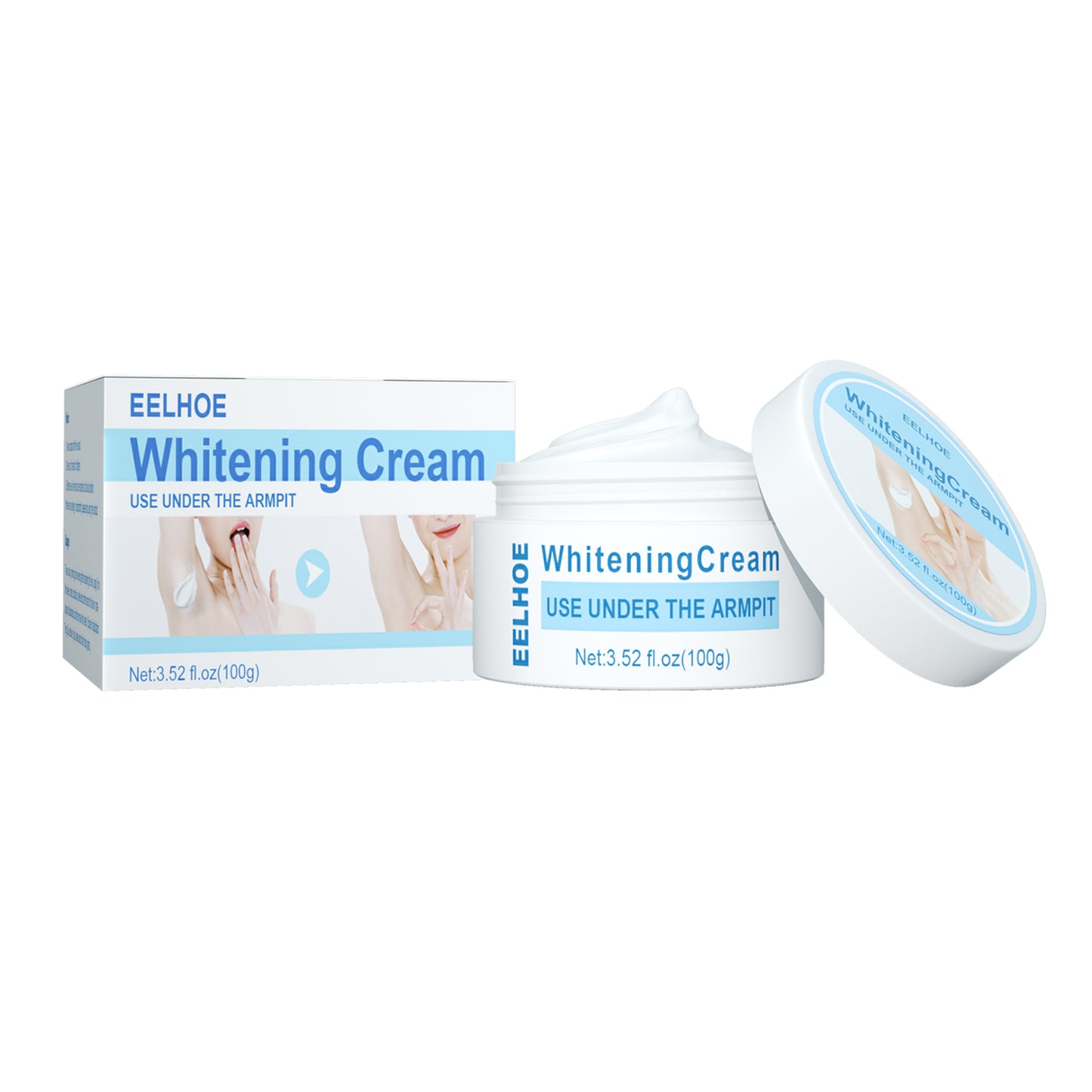 EELHOE Beauty Cream, Neck And Back Legs And Elbows Refreshing And Smooth Remove Stains Moisturize Skin Underarm Whitening Cream