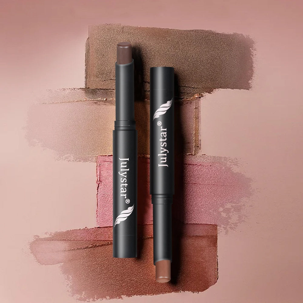 Makeup Lazy Pearlescent Rotating Eye Shadow Stick Repair Shadow Highlight Lip Brightening Integrated Multi-purpose