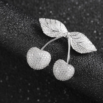 Women's Fruit Pin Cherries Temperament Brooch