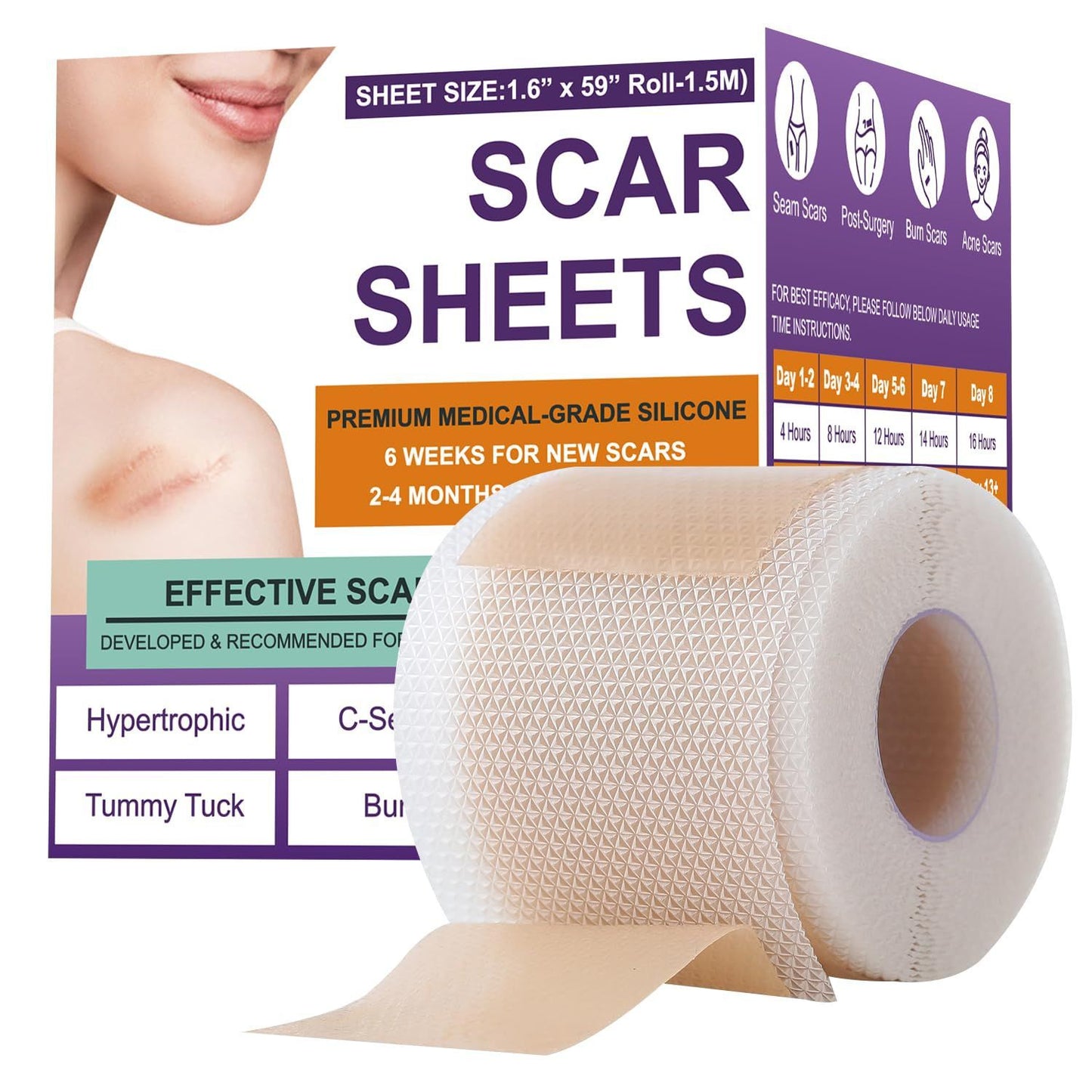 Scar Paster Silicone Scar Sheets15 M Length Soothing
