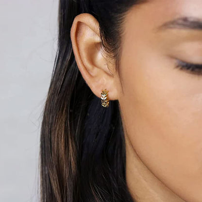 Temperament Leaf Earrings Leaves Ear Clip