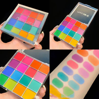 Factory Stock Colorful Starry Sky 16 Color Eyeshadow Palette Matte Beads